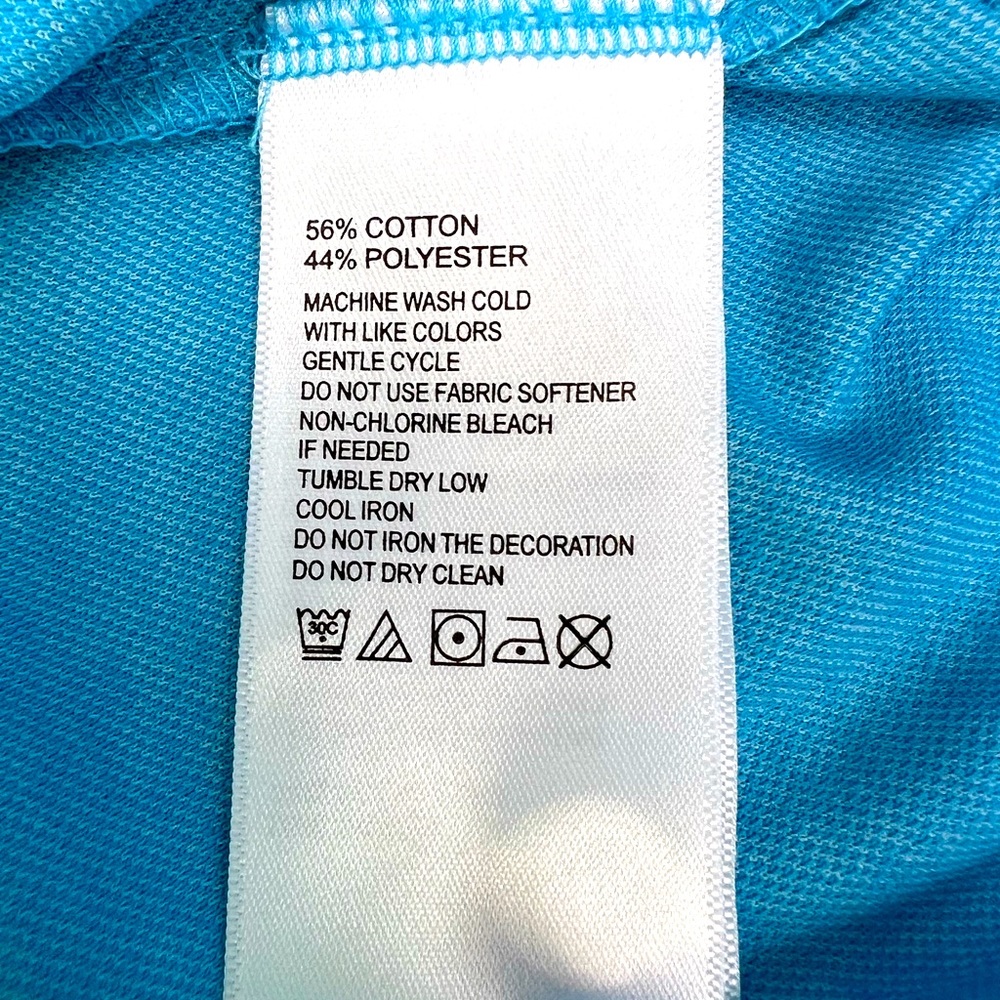 TOMMY BAHAMA POLO SHIRT, "BLUE CRUSH (SKY BLUE) COLOR SIZE LARGE MEDIUM (M) - Picture 14 of 15